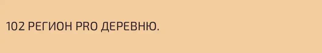 102 РЕГИОН PRO ДЕРЕВНЮ.